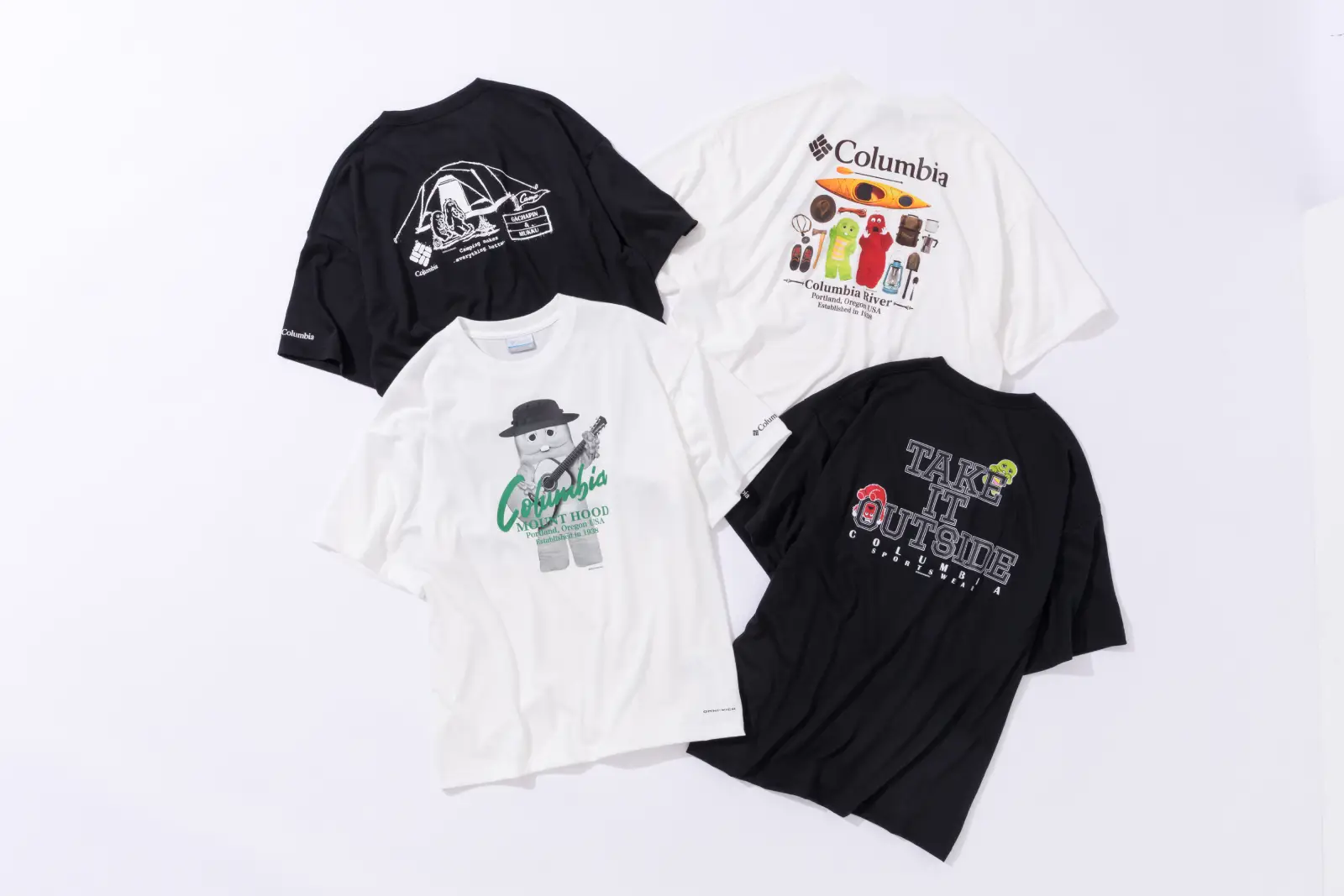 Columbia「ガチャピン・ムック みんなともだちの日」コラボグッズ